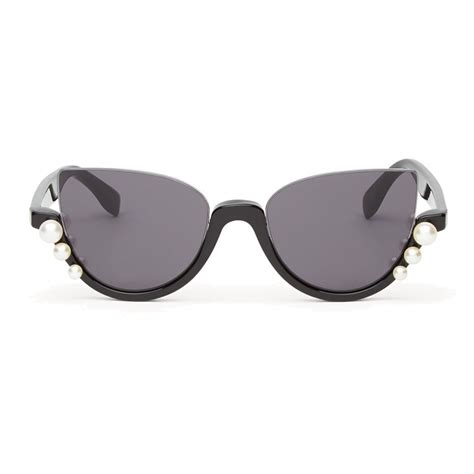 fendi ribbons and pearls cat eye sunglasses|Fendi Ribbons and Pearls Grey Gradient Cat Eye Ladies .